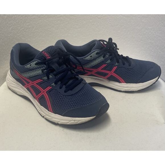 Asics Women’s Running Gel-Contend 6 Size 10 Blue Pink Gym Training Sneaker - Picture 5 of 14